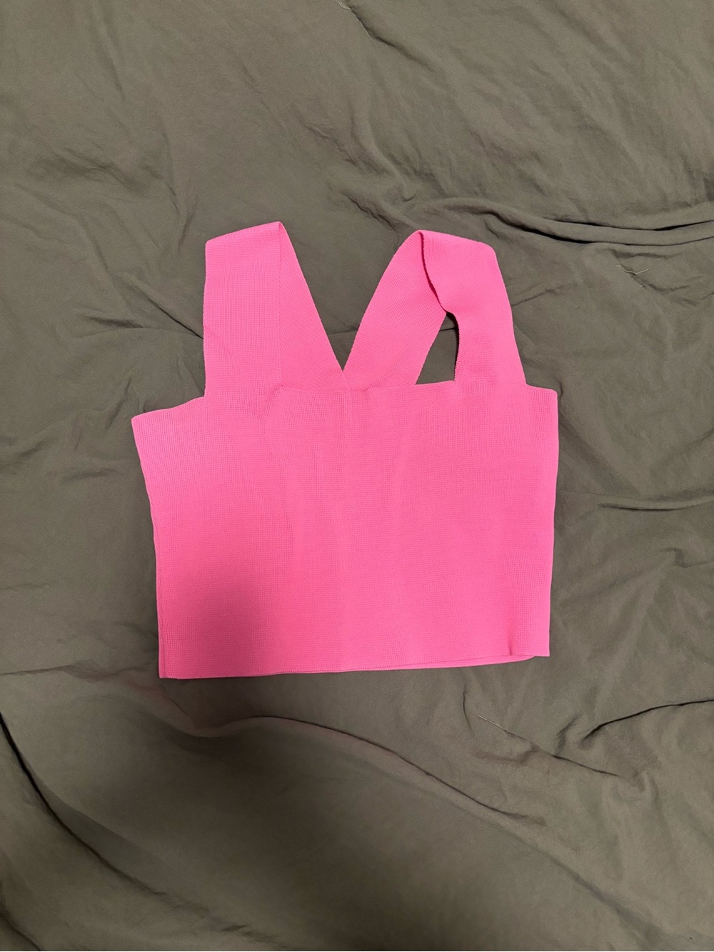 Women's Pink Cropped Tank Top